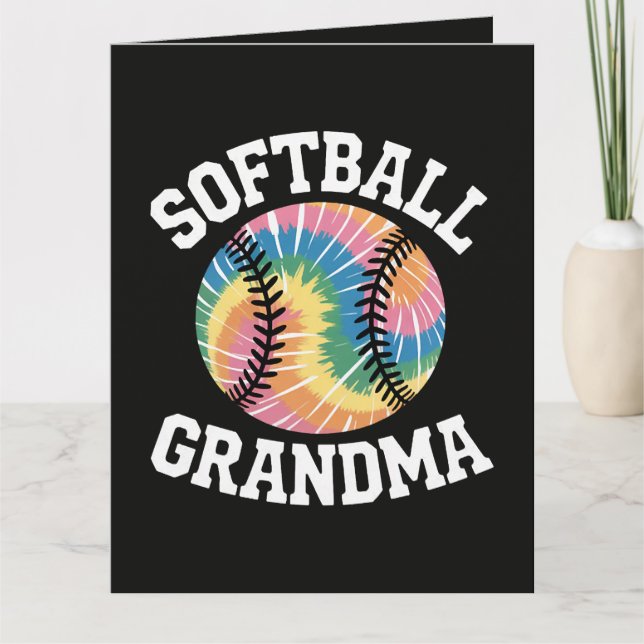 Tarjeta De Agradecimiento Abuela de sóftbol (Anverso)