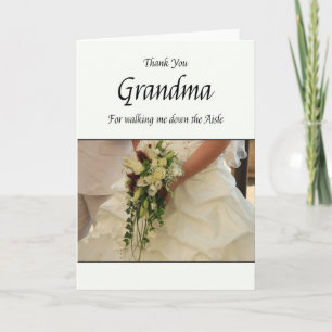 Tarjeta De Agradecimiento Abuela Gracias por Caminar por Aisle
