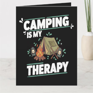 Tarjeta De Agradecimiento Acampar es mi terapia al aire libre