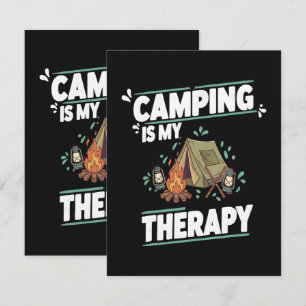 Tarjeta De Agradecimiento Acampar es mi terapia al aire libre