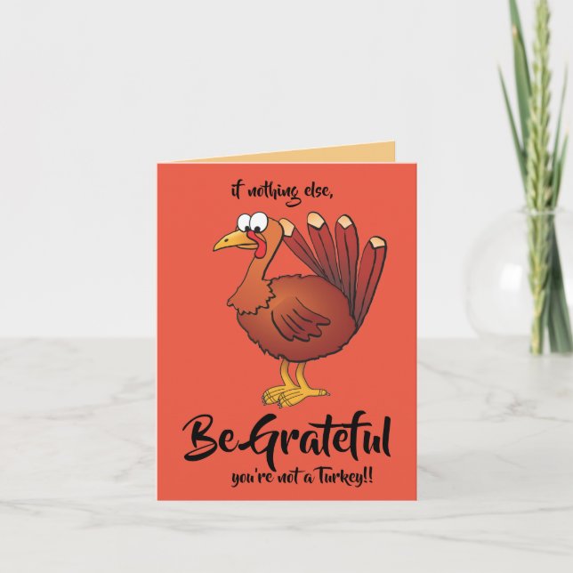 Tarjeta De Agradecimiento Acción de Gracias Turquía 20 agradecida 3 (Anverso)