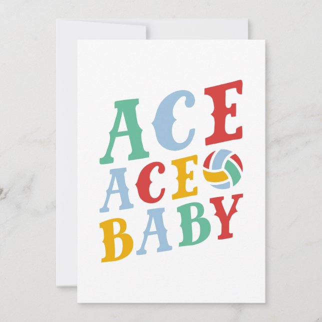 Tarjeta De Agradecimiento Ace Bebé (Anverso)
