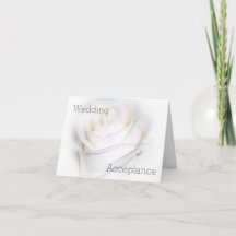 Aceptación del Boda de diseño de la rosa blanca