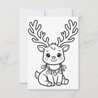 Tarjeta De Agradecimiento Actividad de Navidad, Páginas para Colorear de Nav