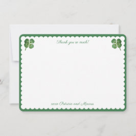 Tarjeta De Agradecimiento Acuarela Afortunada Enamorada Bridal Shower Día de