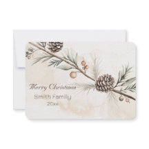 Acuarela Color neutro Árbol de Navidad