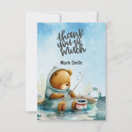 Tarjeta De Agradecimiento acuarela de la pescadería Lover