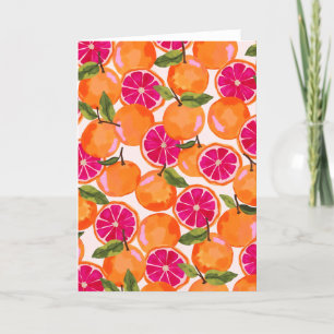 Tarjeta De Agradecimiento Acuarela de pomelo