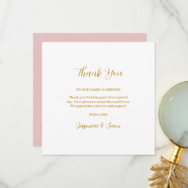 Tarjeta De Agradecimiento Acuarela de ROSA