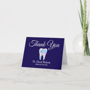 Tarjeta De Agradecimiento Acuarela elegante dental