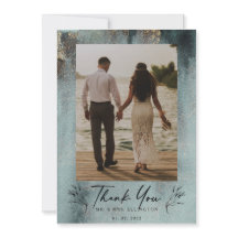 Acuarela oceánica moderna con foto de oro