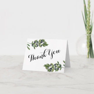 Tarjeta De Agradecimiento Acuarela Olive Orchard Boda Gracias