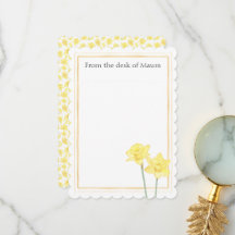 Acuarela personalizada Daffodil