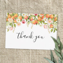 Acuarela Personalizada Floral Naranja Elegante