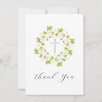 Acuarela, pluma y tinta Magnolia Wreath & Cross