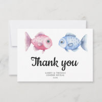 Acuarela Revelación de género gracias a la pesca