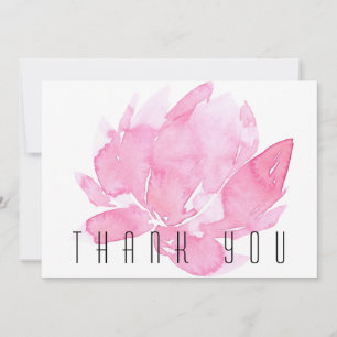Tarjeta De Agradecimiento Acuarela Rosa Floral Funeral Gracias