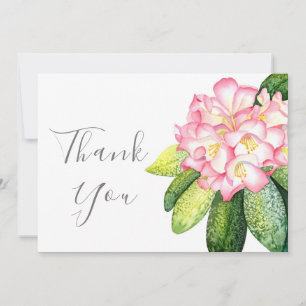 Tarjeta De Agradecimiento Acuarela 'Rosa Rhod'