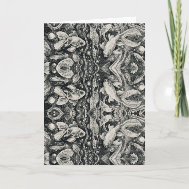 Tarjeta De Agradecimiento 'Acuario barroco' - (Anverso)