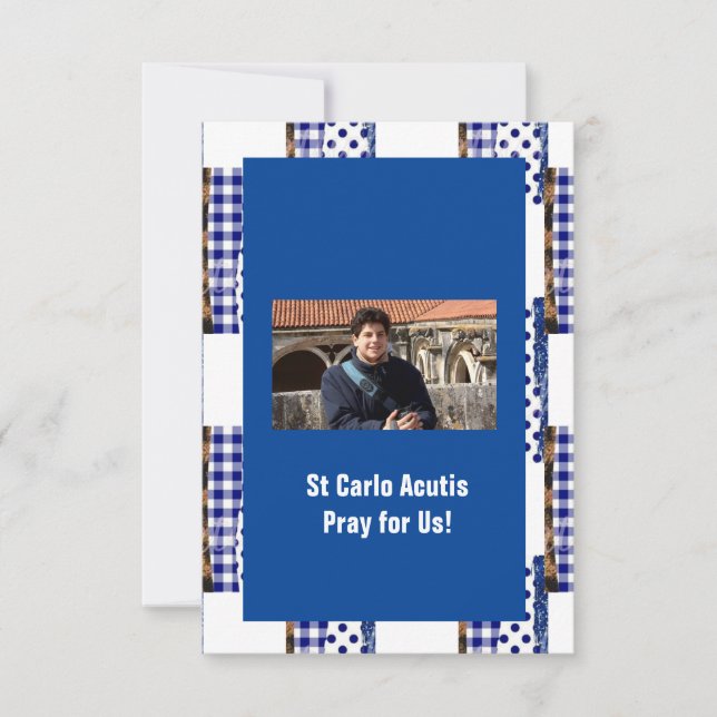 Tarjeta De Agradecimiento Acumulación de San Carlo (Anverso)