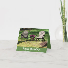 Tarjeta De Agradecimiento Adirondack Chairs Birday Card