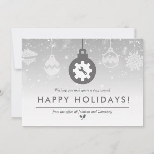 Tarjeta De Agradecimiento Administrador de Red   Felices Fiestas   Minimalis