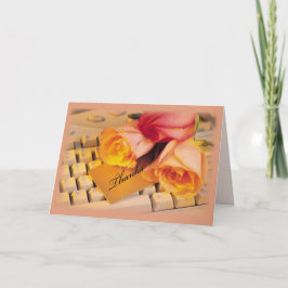 Tarjeta De Agradecimiento Administrador Pro Rosas de computadoras gracias