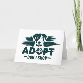 Tarjeta De Agradecimiento Adoptar no comprar 2