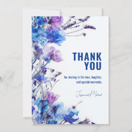 Tarjeta De Agradecimiento 💍 Adorable Cornflower Dreams