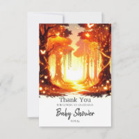 Adorable elegante Baby Shower de bosque encantado