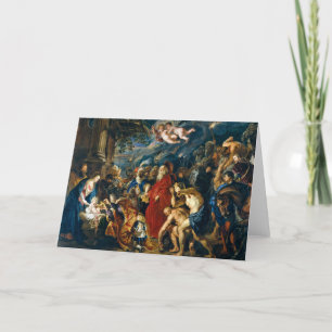 Tarjeta De Agradecimiento Adoración de los Magos Pedro Pablo Rubens