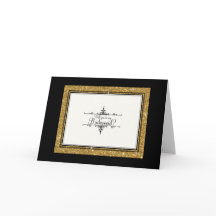 Adorno Dorado Brillante Rayado Clásico Gracias