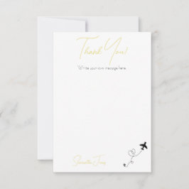 Tarjeta De Agradecimiento Adventure Begins College Graduation Party