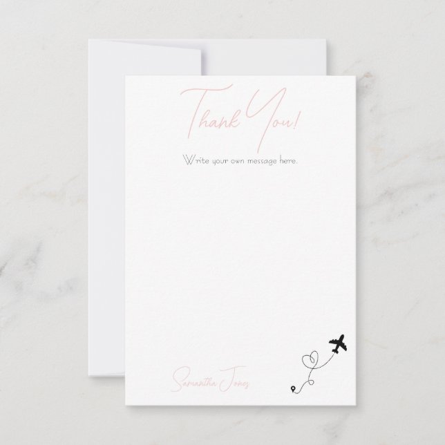 Tarjeta De Agradecimiento Adventure Begins College Graduation Party (Anverso)