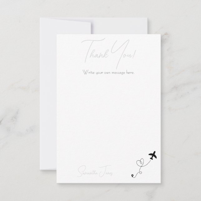 Tarjeta De Agradecimiento Adventure Begins College Graduation Party (Anverso)