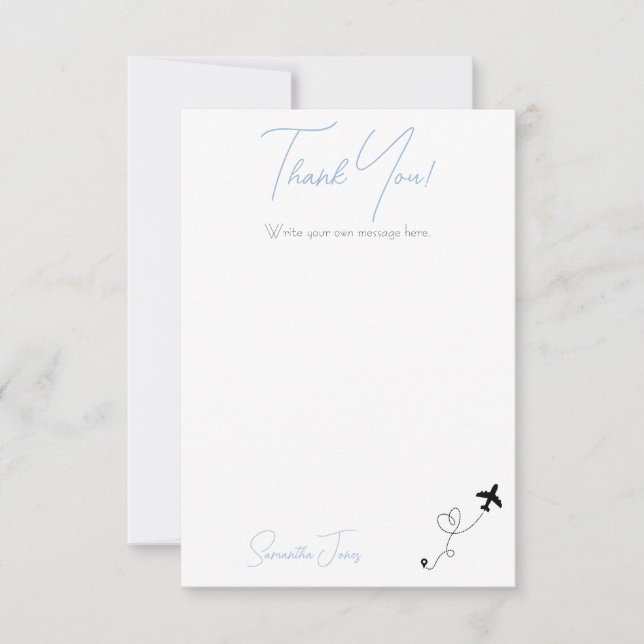 Tarjeta De Agradecimiento Adventure Begins College Graduation Party (Anverso)