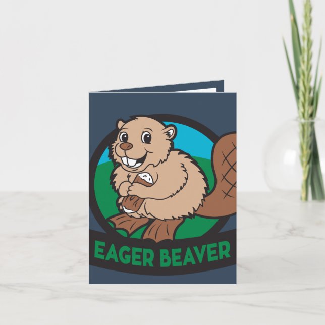 Tarjeta De Agradecimiento Adventurer Club Eager Beavers Card (Anverso)