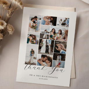 Tarjeta De Agradecimiento Afortunadamente Después De Un Collage de fotos Mín