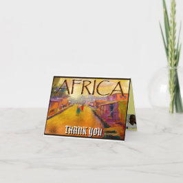 TARJETA DE AGRADECIMIENTO ÁFRICA POR MOJISOLA A GBADAMOSI OKUBULE