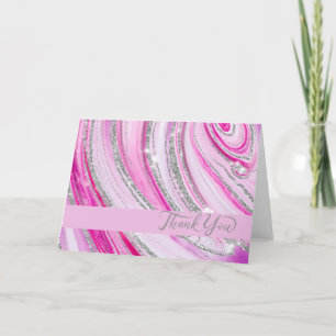 Tarjeta De Agradecimiento Agato rosa