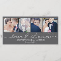Agradable Boda De Escritura Gracias Cartas - Gris