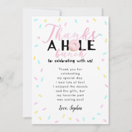 Tarjeta De Agradecimiento Agradece a una fiesta de cumpleaños entera del