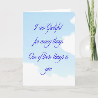 Tarjeta De Agradecimiento Agradecido para usted