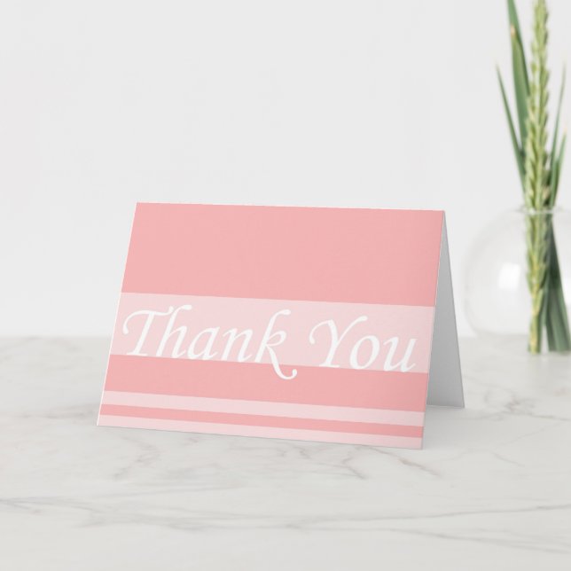 Tarjeta De Agradecimiento Agradecimientos de regalo de Boda en blanco (Anverso)