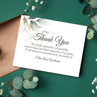 Tarjeta De Agradecimiento Agradecimientos por la naturaleza | Incertidumbre