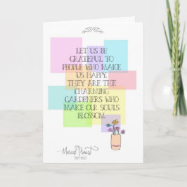 Tarjeta De Agradecimiento Agradezcamos.