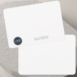 Tarjeta De Agradecimiento Agregar logotipo comercial y empleados de la empre