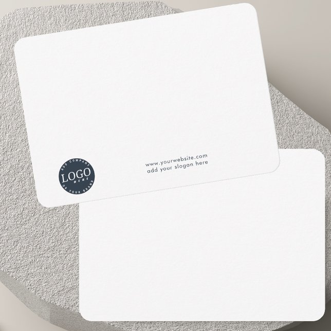 Tarjeta De Agradecimiento Agregar logotipo comercial y empleados de la empre (Add Business Logo and Company Employees Thank You Card)