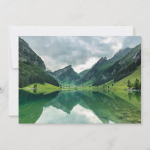 Tarjeta De Agradecimiento Agua Alpes suizos de lago