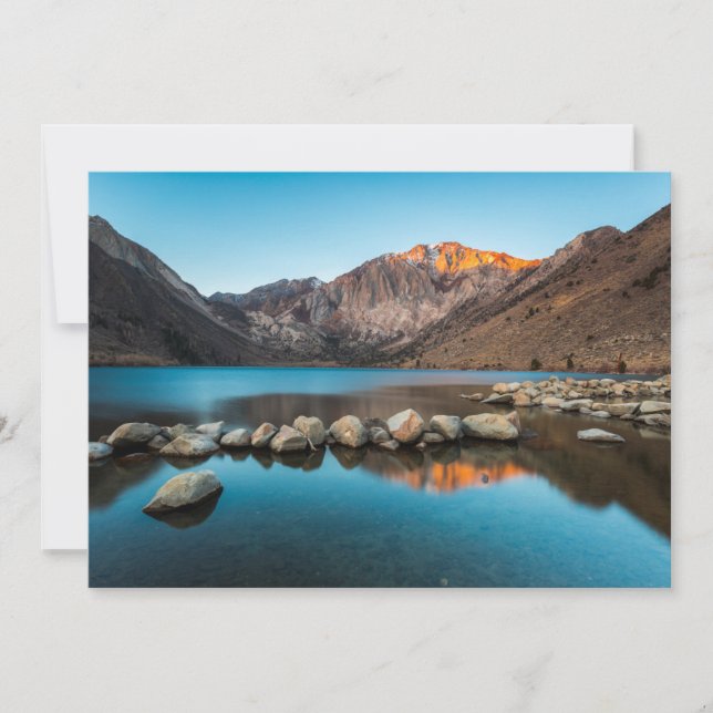 Tarjeta De Agradecimiento Agua | Convicto Lago Sierra Nevada (Anverso)